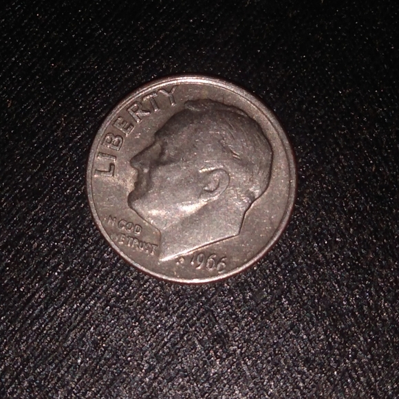 1966 one of a kind hard to find Roosevelt dime - Picture 2 of 2